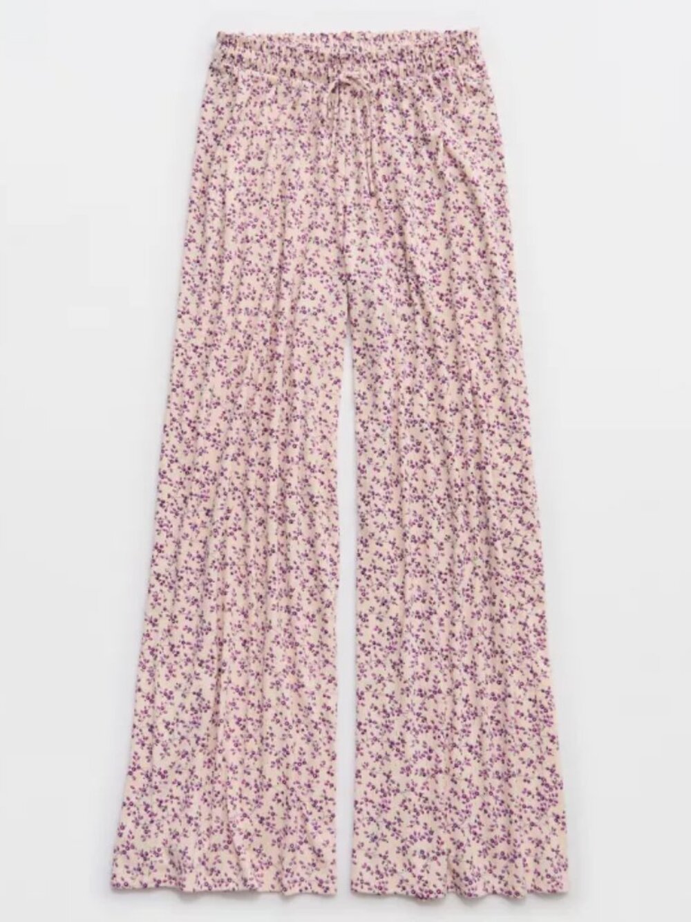 Aerie Off-Duty Pointelle Trouser PJ (XS, Pink Petal) - Picture 2 of 11